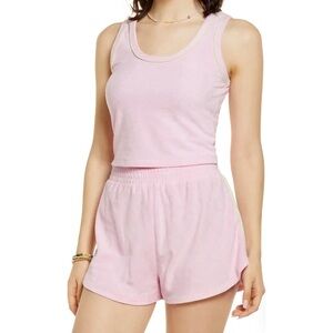BP. Terry Cloth Shorts ONLY‎ In Pink Opal, Size S, NWT